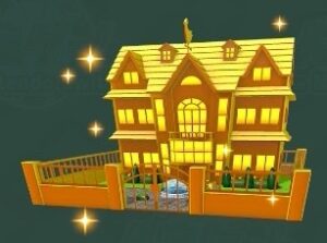 金の億万長者の家